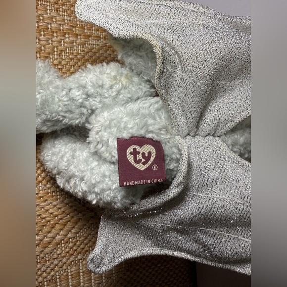 Vintage Ty The Attic Treasure Collection Sterling the Bear,Silver Bear w/ Wings - Picture 6 of 9